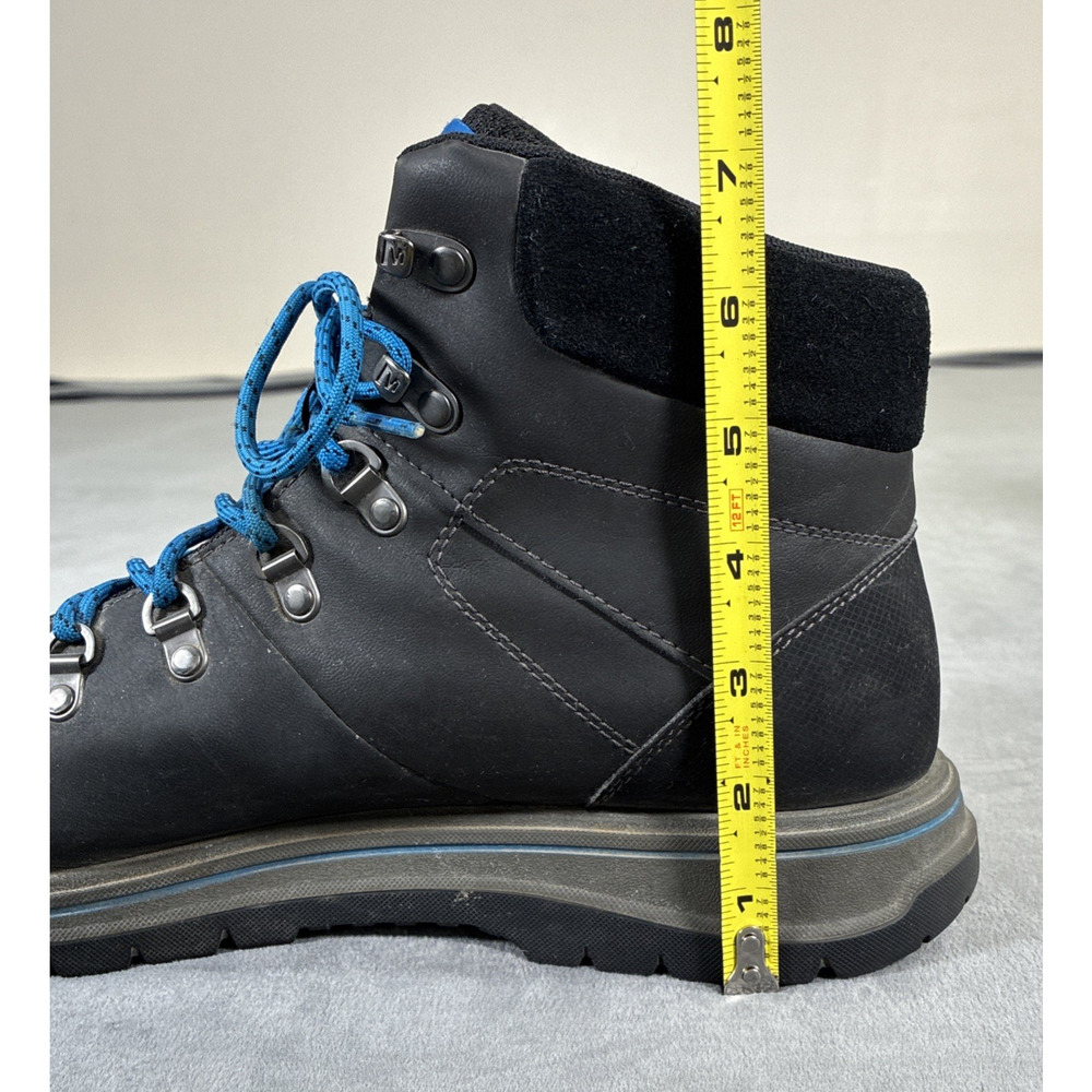 Merrell Boots Men SZ 12 BLK Bounder Mid Hiking Gorpcore Outdoor Leather Athletic - Picture 15 of 16